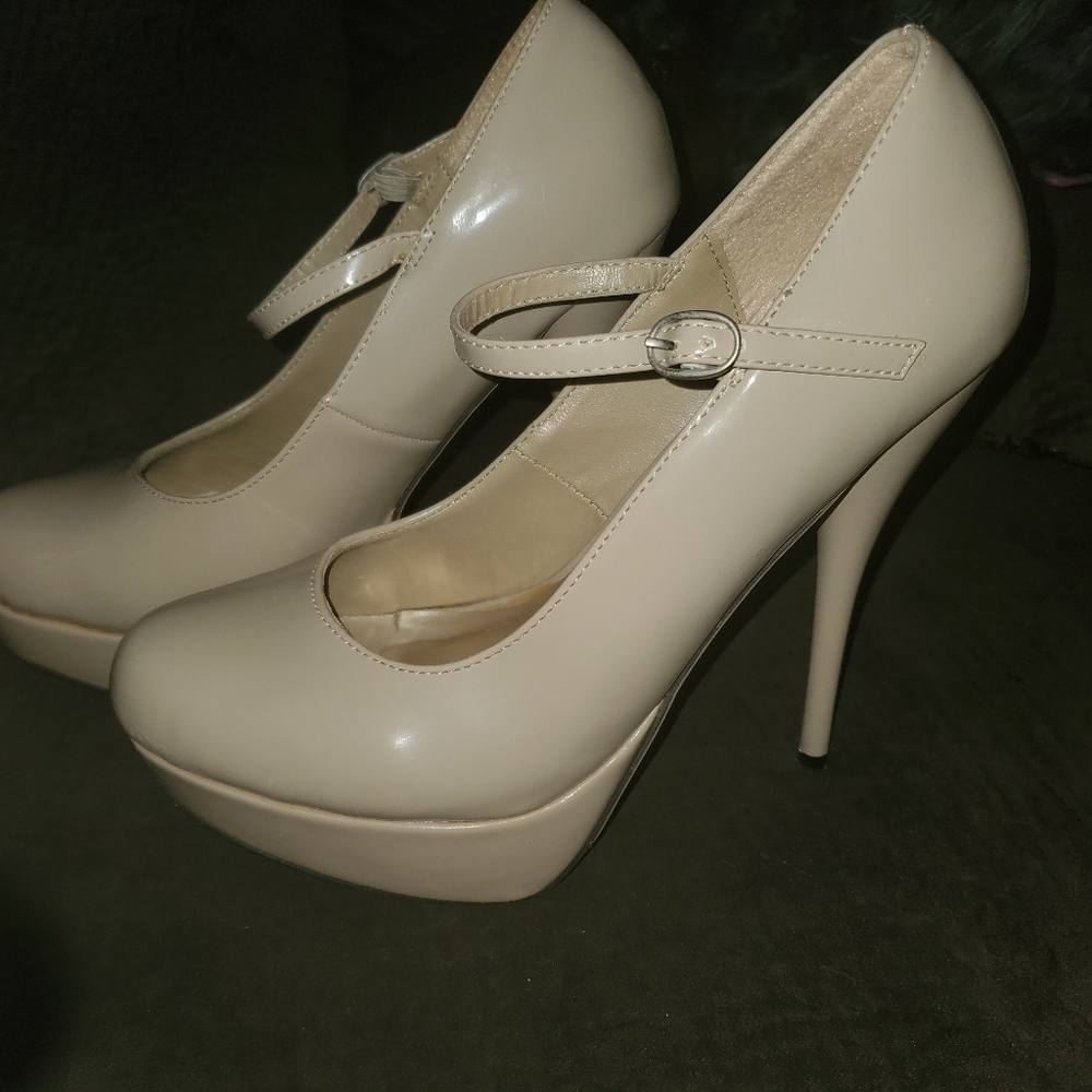 platform beige pump - Picture 4 of 4